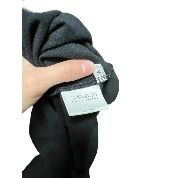 SPRWMN Maxi  Slip Cotton Black Dress - Picture 4 of 6